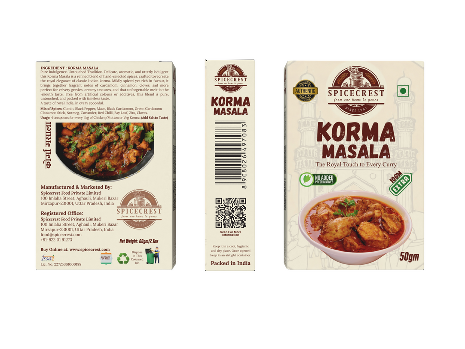 Hyderabadi Dum Biryani Masala & Korma Masala Combo Pack 60gm Each
